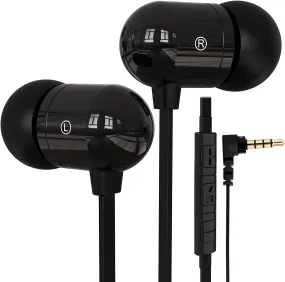 Betron B750s Earphones Microphone Volume Control In Ear Tangle Free Noise Isolating Heavy Deep Bass