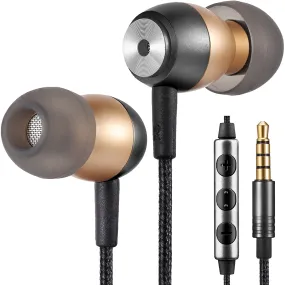 Betron GLD60 In Ear Earphones Noise Isolating Volume Control Microphone for iPhone iPod iPad MacBook