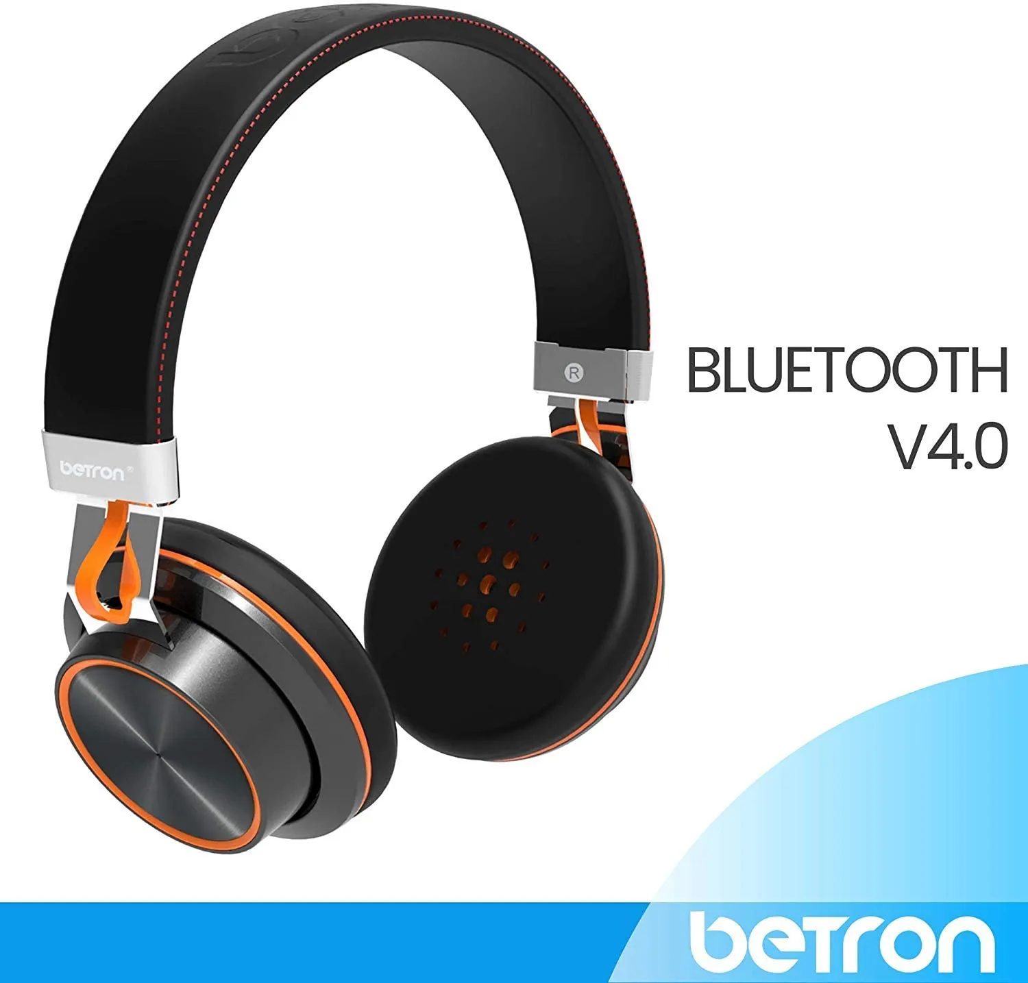 Betron S2 Wireless Headphones, Bluetooth On Ear Headphones With Mic And Remote Controls, Heavy Bass Sound, Adjustable Headband, Hands-Free Call