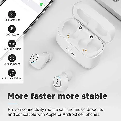 COWIN KY02 Wireless Earbuds Bluetooth Headphones with Microphone