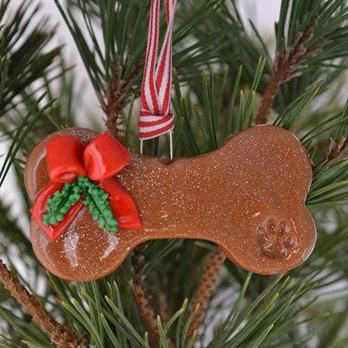 Dog Bone Christmas Ornament