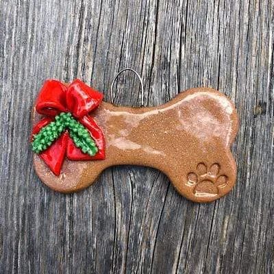 Dog Bone Christmas Ornament