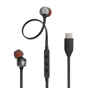 JBL Tune 310C Wired In-Ear Headphones - Black