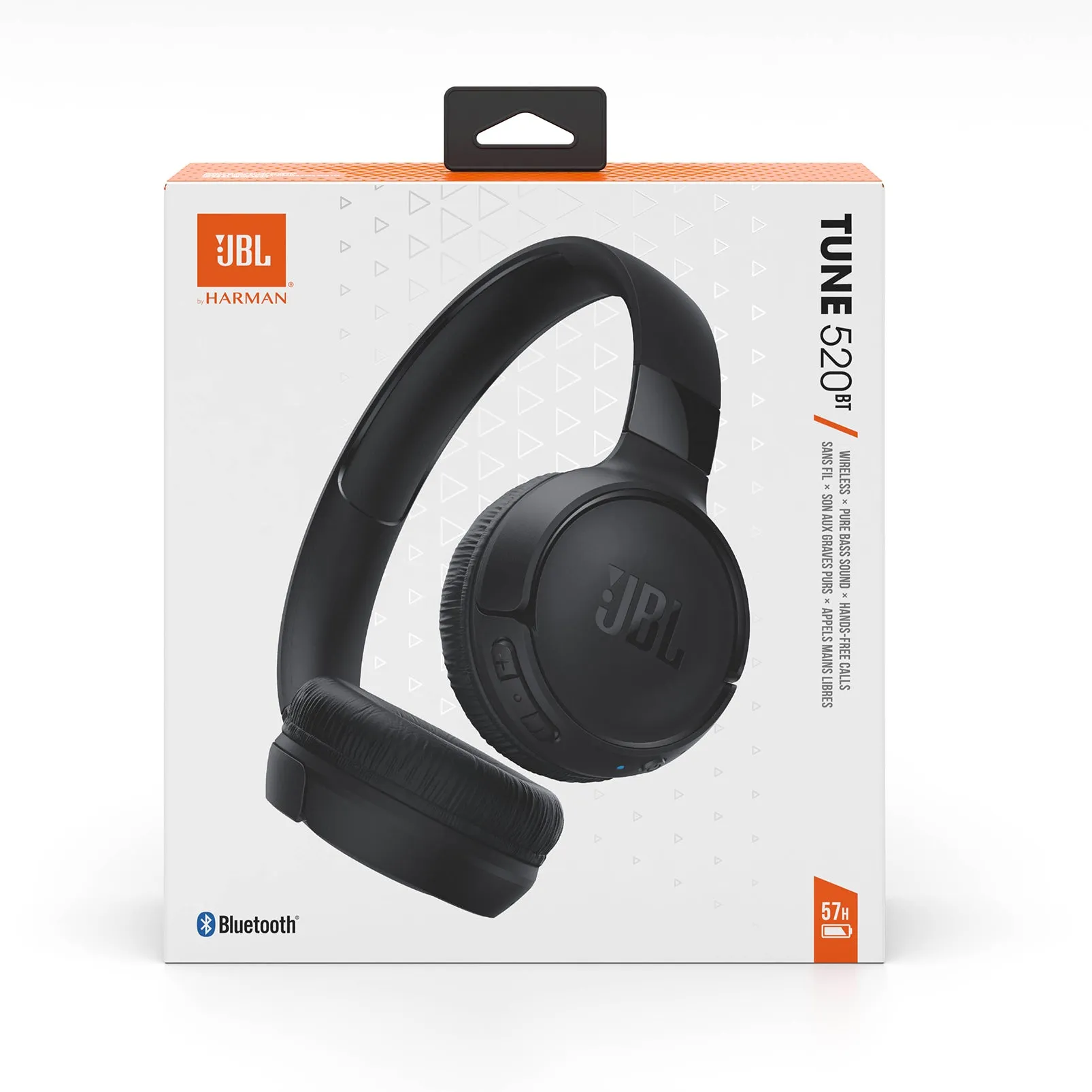 JBL Tune 520BT Wireless On-Ear Headphones - Black