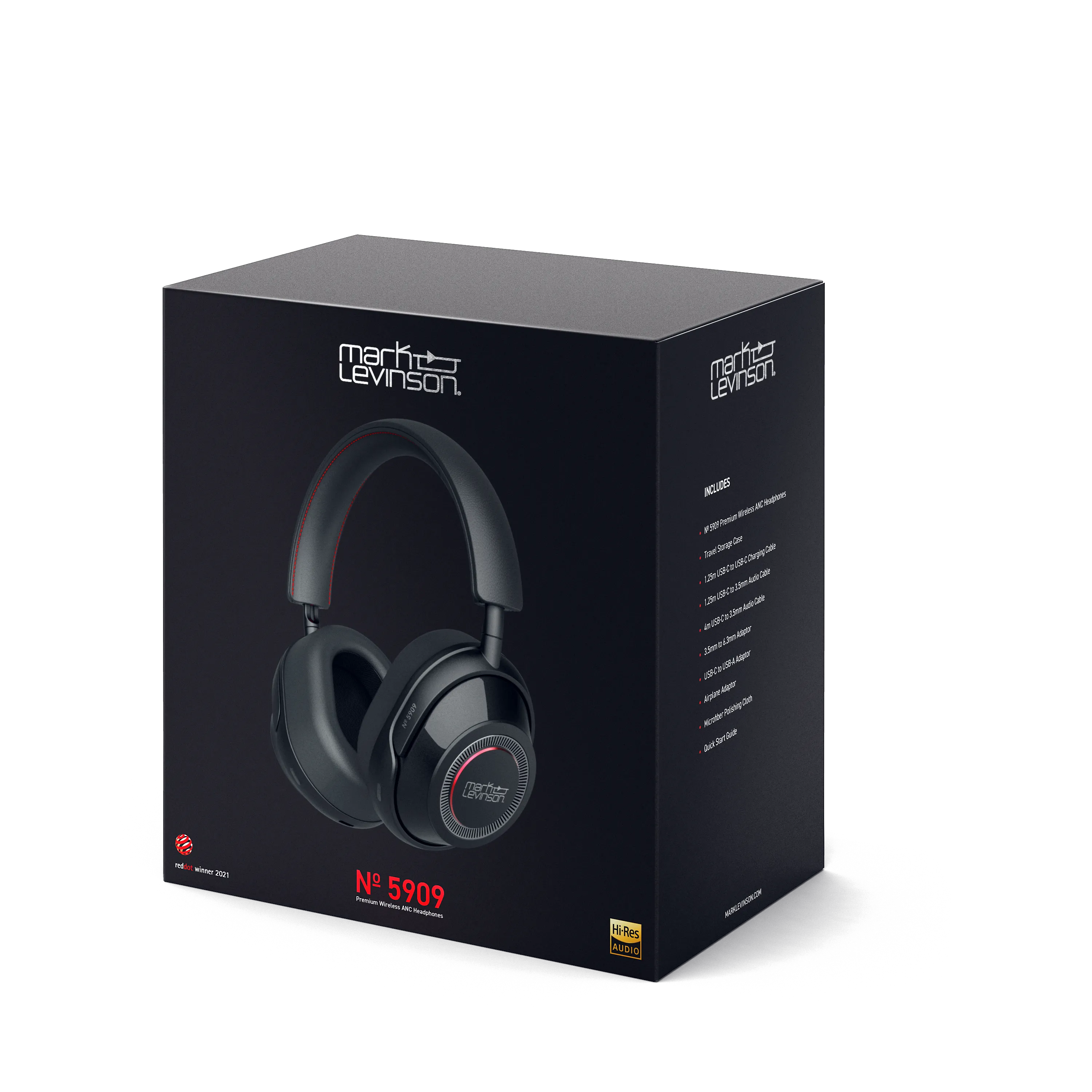 Mark Levinson NO5909 Bluetooth Over-Ear Headphones - Pearl Black What HiFi? 5 Star Winner