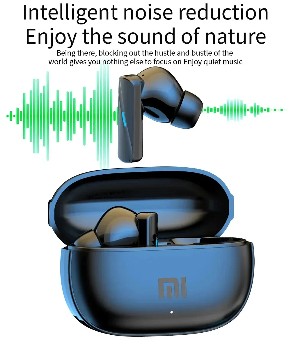 MIJIA Mate 50 Wireless TWS Bluetooth Headset Touch Control Mic Earbuds Noise Cancelling Hi-Fi Stereo Sports Gaming Earphones