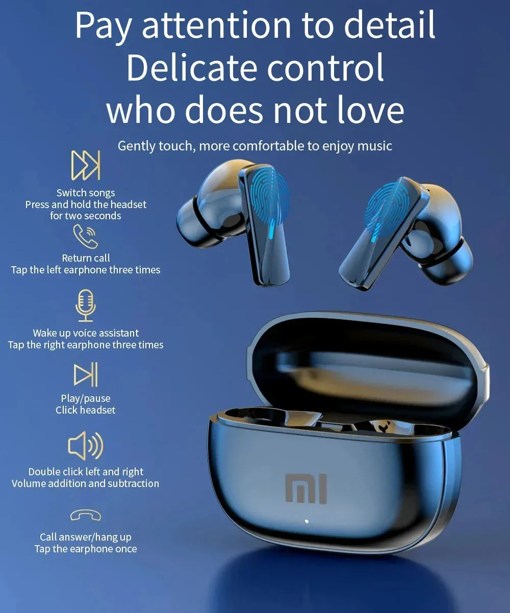 MIJIA Mate 50 Wireless TWS Bluetooth Headset Touch Control Mic Earbuds Noise Cancelling Hi-Fi Stereo Sports Gaming Earphones