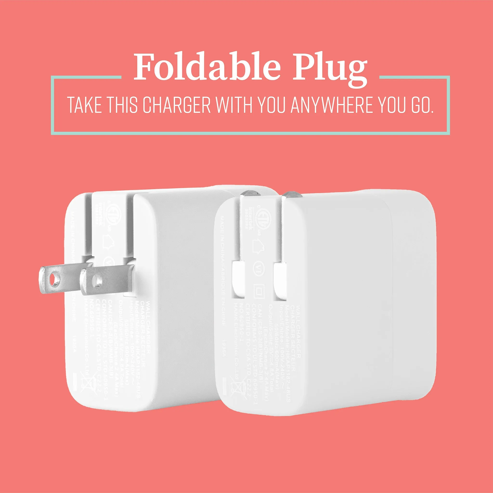 Mochic Wall Charger Dual Port USB A & Type C 36w