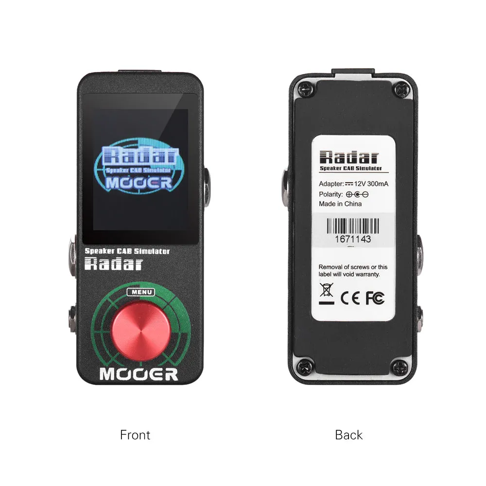 MOOER Radar Cabinet simulation