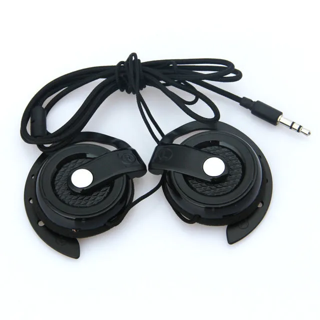 MOONBIFFY Headphones 3.5mm Headset EarHook Earphone For Mp3 Player Computer Mobile Telephone Earphone Wholesale