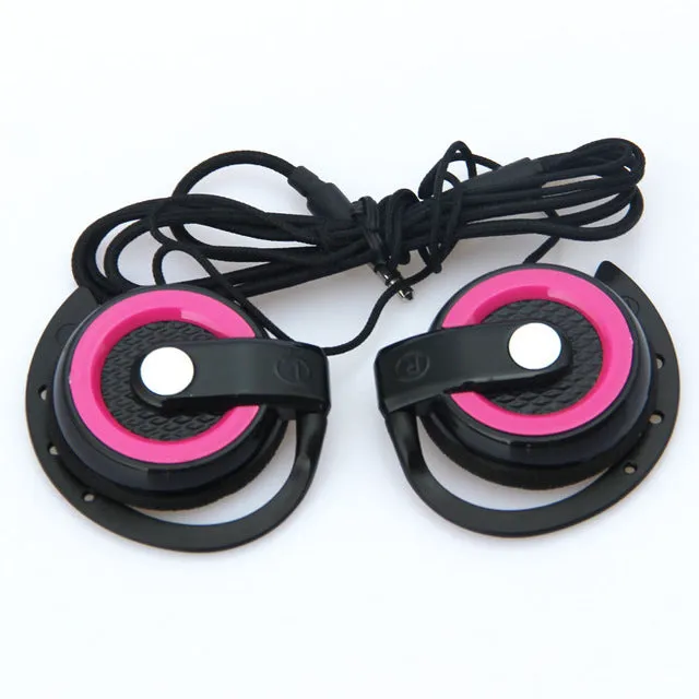 MOONBIFFY Headphones 3.5mm Headset EarHook Earphone For Mp3 Player Computer Mobile Telephone Earphone Wholesale