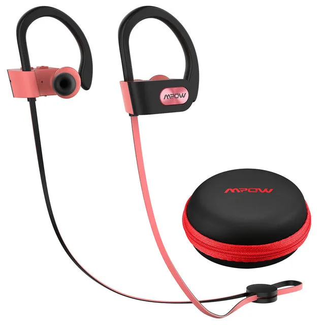 Mpow Flame IPX7 Waterproof Bluetooth 4.1 Headphones Noise Cancelling Earphone HiFi Stereo Wireless Sports Earbuds with Mic Case