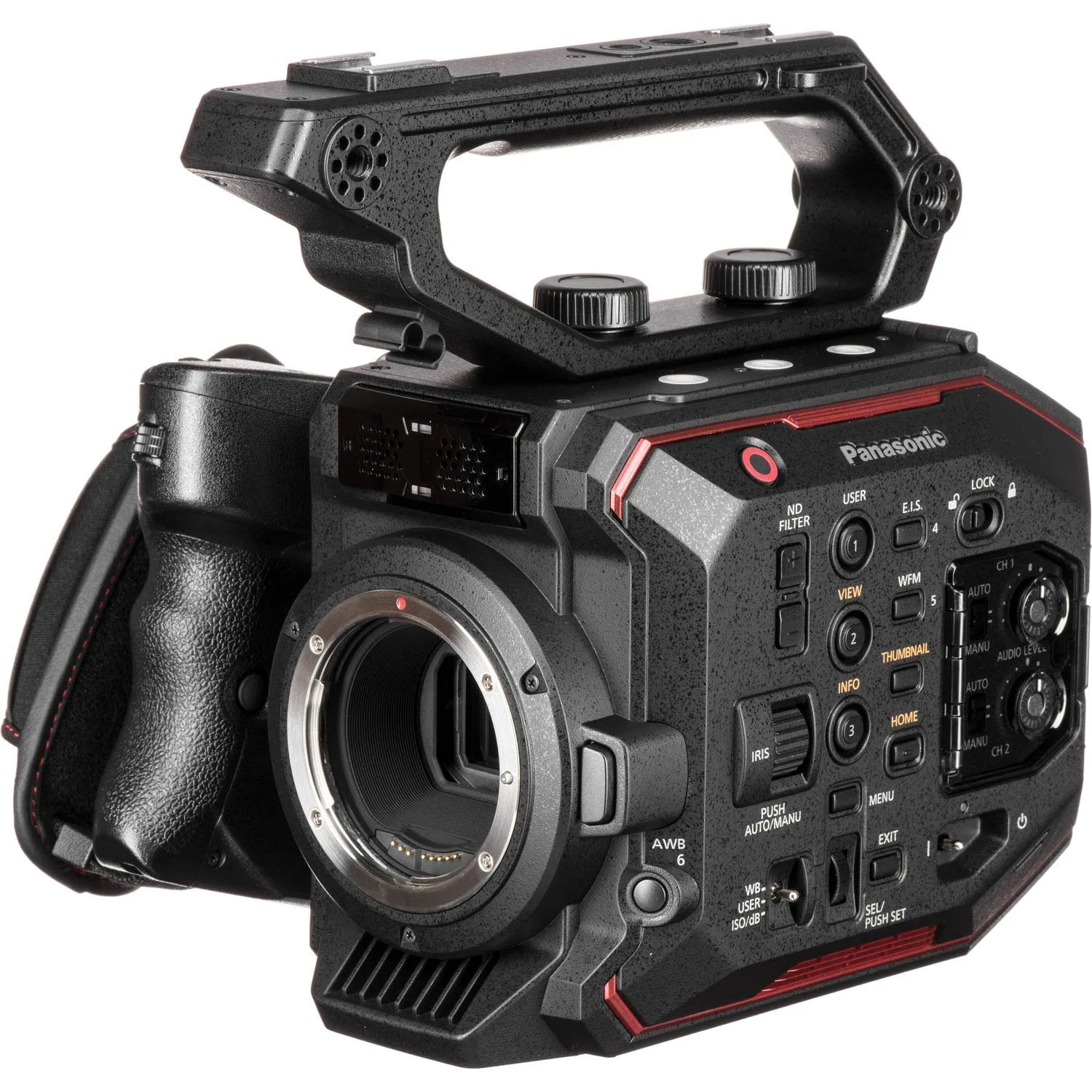 Panasonic AU-EVA1 Compact 5.7K Super 35mm Handheld Cinema Camera Body AU-EVA1PJ - Bundle with 256GB Memory Card   USB Ca