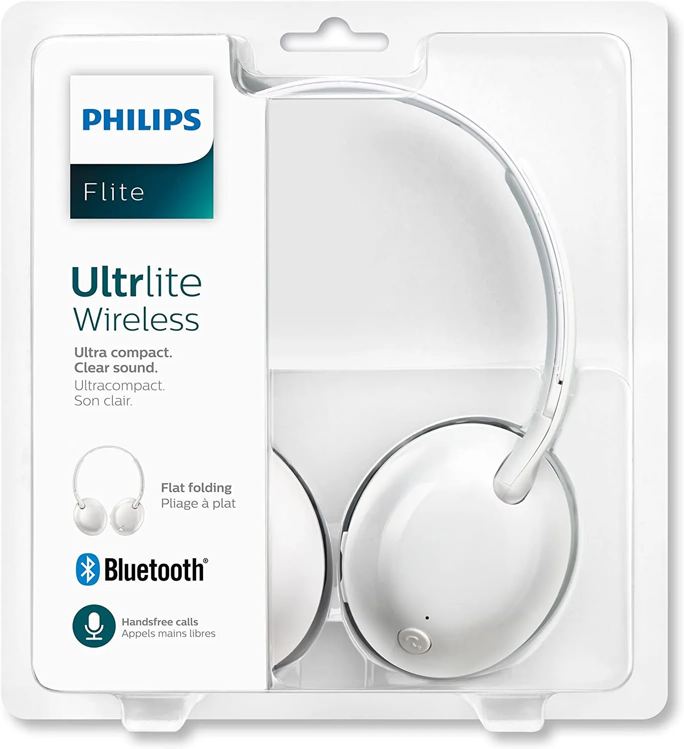 Philips SHB4405 Flite Ultrlite On Ear Wireless Bluetooth Headphones