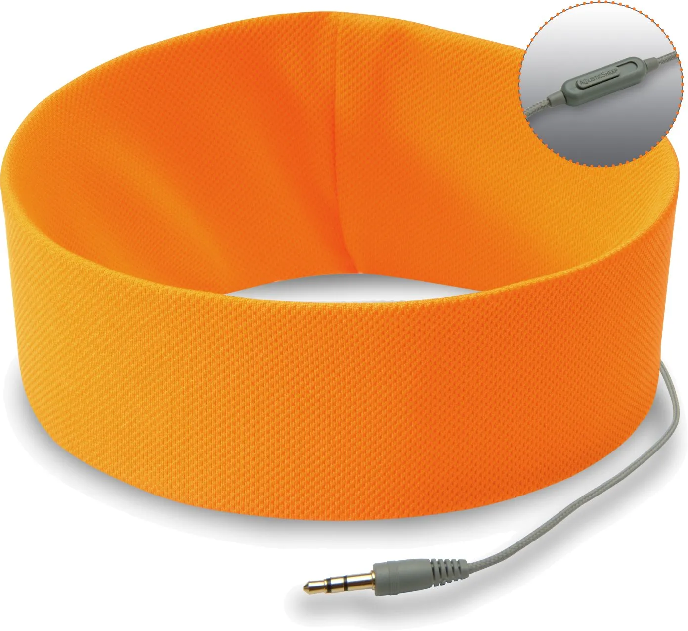 RunPhones Microphone Headphones (Orange Exuberance, Small)