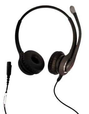 Starkey S600-PL Elite Duo Headset with Plantronics Compatible QD