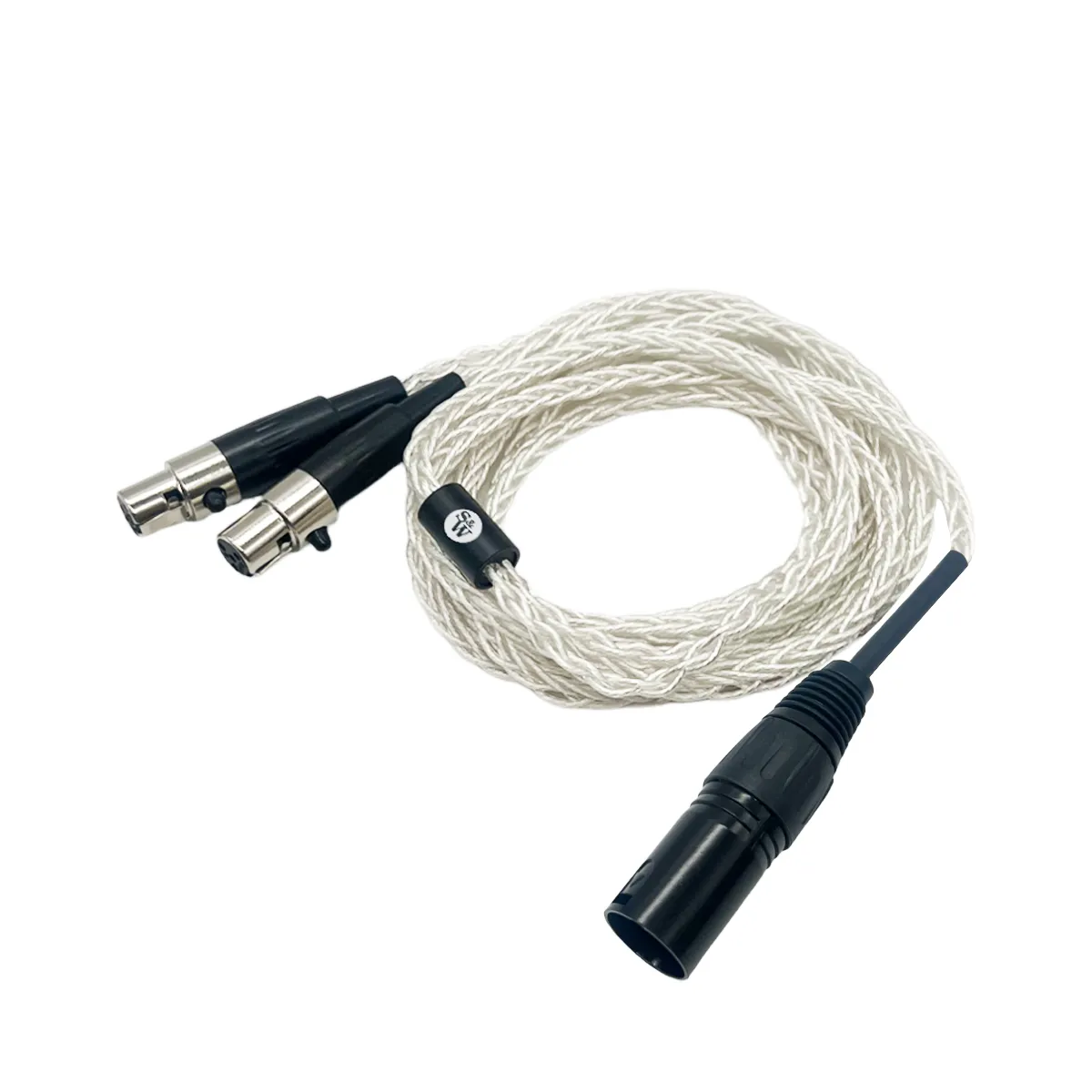 Strauss & Wagner Cannes Mini-XLR 4-pin XLR Balanced 8-core OFC Silver Headphone Cable