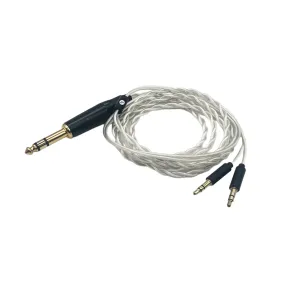 Strauss & Wagner Milan 6.35mm 6N OCC Silver Stereo Headphone Upgrade Cable