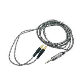 Strauss & Wagner Vigo A2DC 3.5mm 4-core Silver Headphone Cable for Audio-Technica