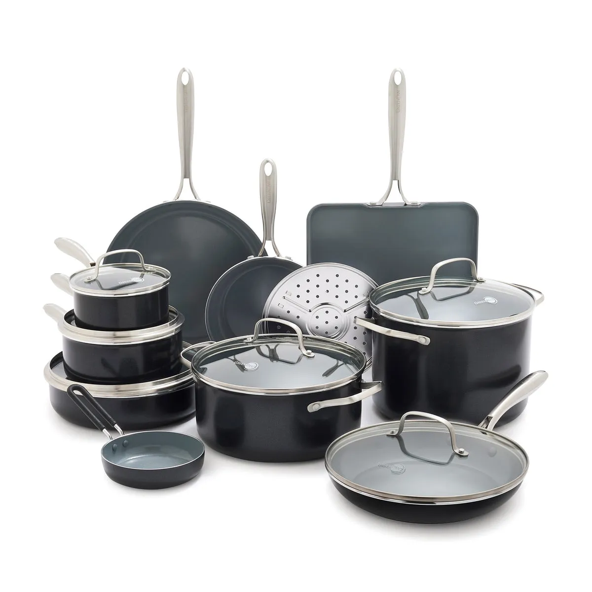 Swift Ceramic Nonstick 17-Piece Cookware Set