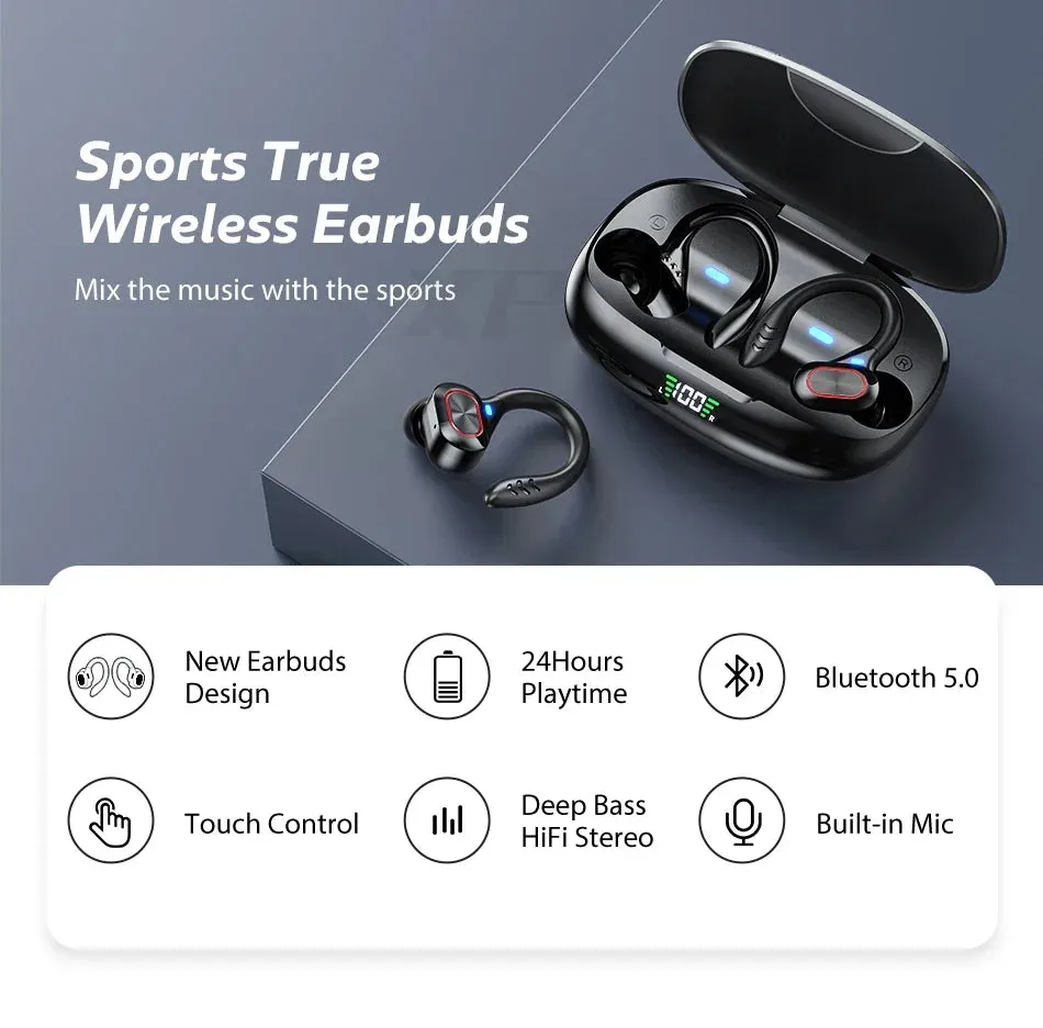 Xiaomi Bluetooth Earphones TWS S730 Ture Wireless Earbuds Earhook Sport Headphones HIFI Stereo Waterproof Gamer Headset with Mic