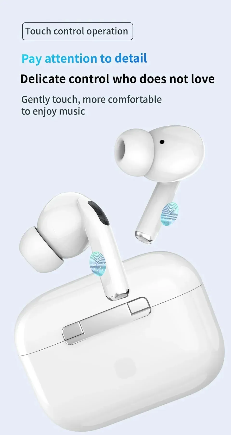 XIAOMI Wireless Bluetooth 5.3 Earphones ANC TWS Touch Control Active Noise Cancelling In Ear Buds Sport Earphones With Mic